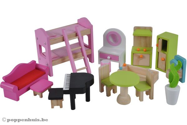 Inclusief 15 meubeltjes.