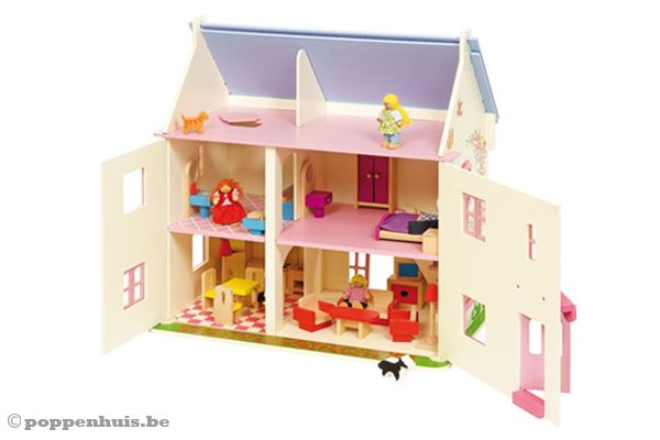 Met vier kamers en een grote zolder.