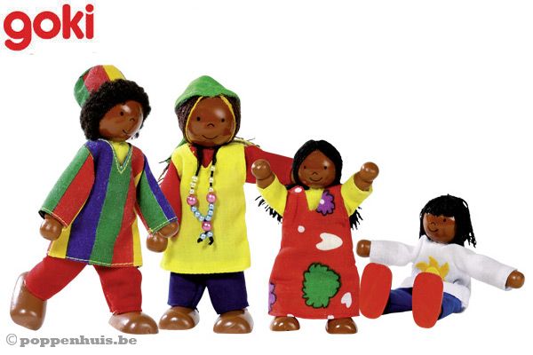 Afrikaanse familie van Goki.