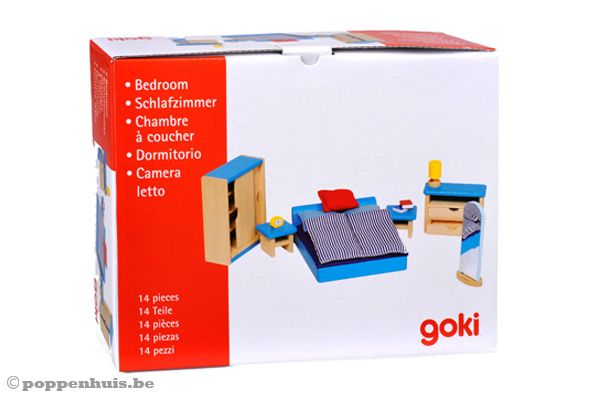 Slaapkamer in luxe cadeau verpakking.