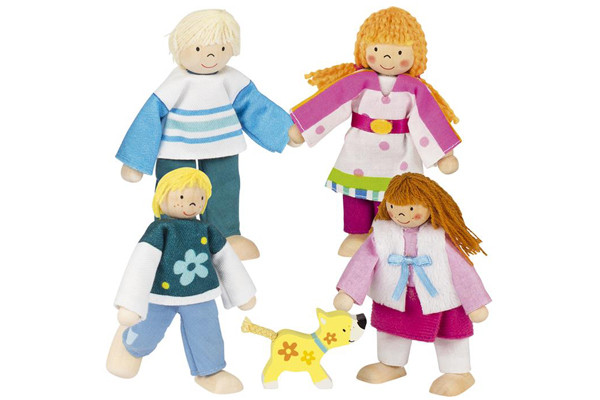 Poppenhuis poppetjes en hond