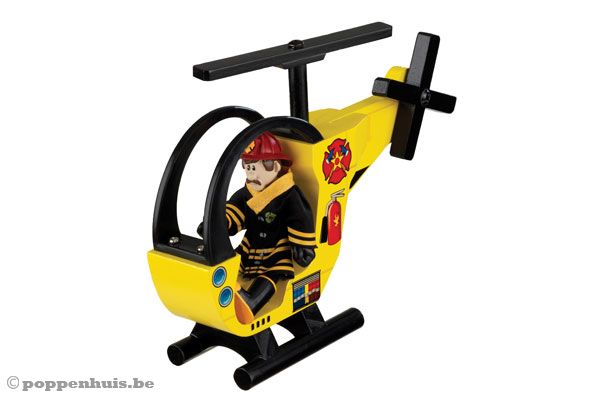 Helicopter met brandweerpiloot.