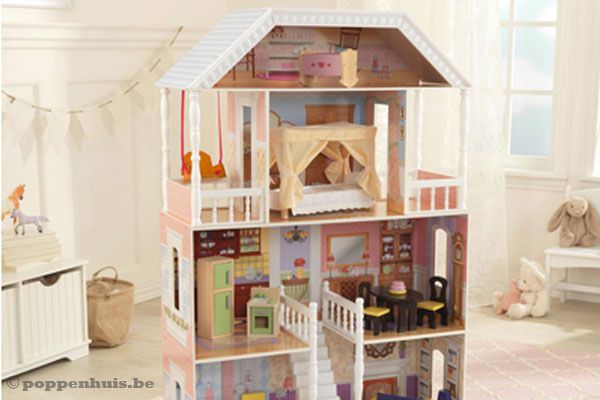 Dit poppenhuis staat garant voor jaren speelplezier.