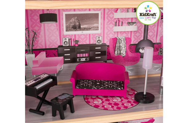 Een prachtige woonkamer om bezoek te ontvangen.