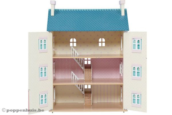 Met de trappen kunnen uw poppen naar beneden.